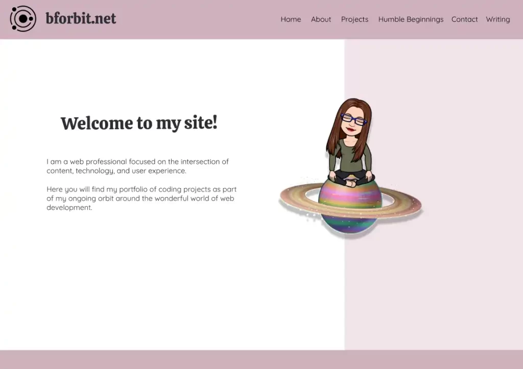 first figma prototype of my updated home page redesign