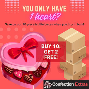 Instagram post example of a Valentine candy promotion