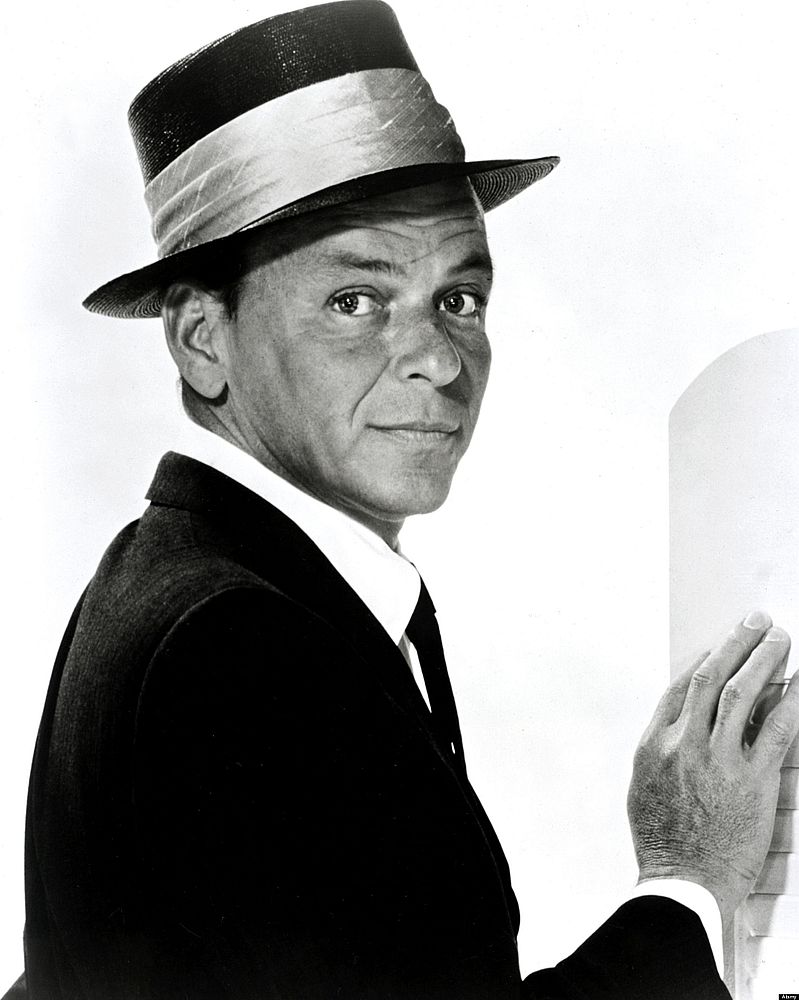 black and white image of Frank Sinatra